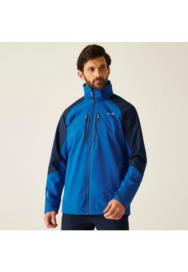 Regatta - Kurtka turystyczna męska Calderdale VI wodoodporna. Kolor: zielony. Materiał: poliester, tkanina. Sport: turystyka piesza