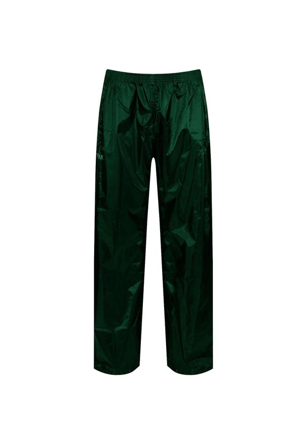 Regatta - Męskie Spodnie Wodoodporne Overtrousers. Kolor: zielony