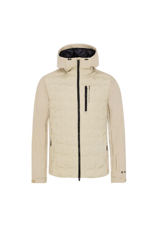 Kurtka puchowa Protest Malmo. Kolor: beżowy. Materiał: puch. Sezon: zima. Sport: narciarstwo