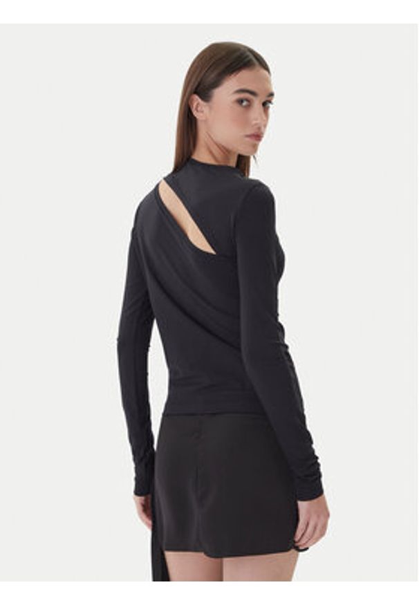 Pinko - PINKO Bluzka Corazon 106085 A308 Czarny Regular Fit. Kolor: czarny. Materiał: syntetyk