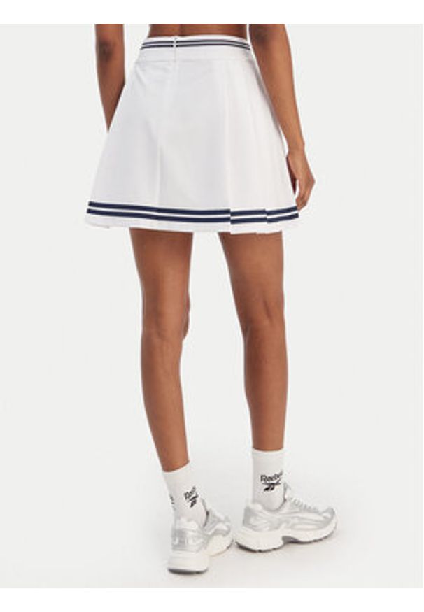 Reebok Spódnica mini Marta RK25491CCW Biały Regular Fit. Kolor: biały. Materiał: syntetyk