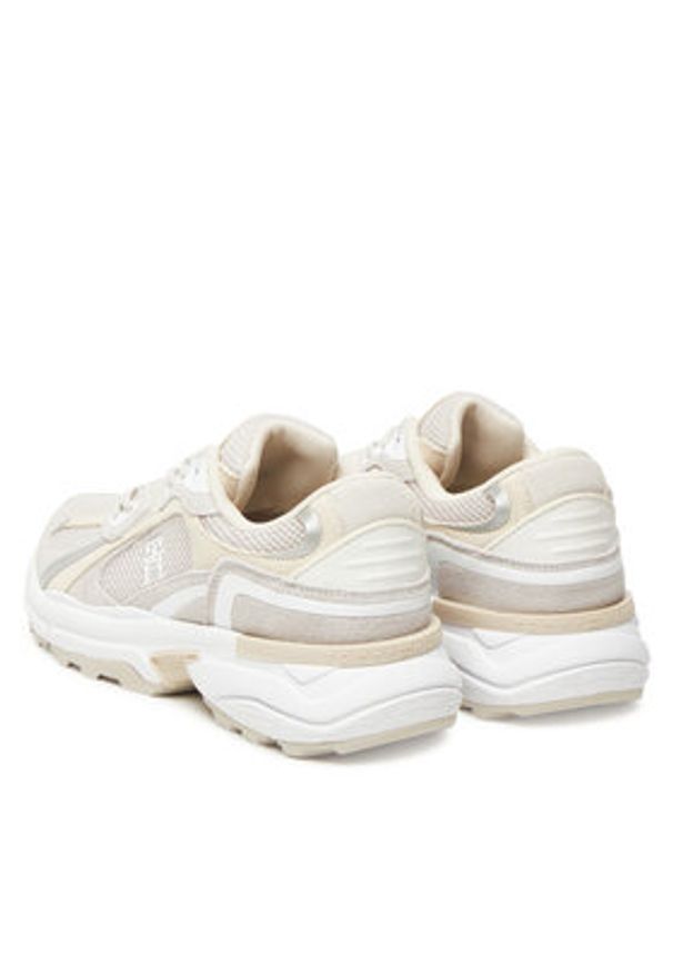TOMMY HILFIGER - Tommy Hilfiger Sneakersy Modern Rugged Runner FW0FW08692 Beżowy. Kolor: beżowy. Materiał: materiał
