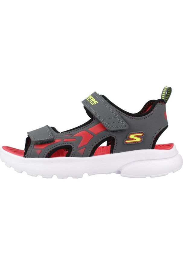 skechers - Sandały Skechers Model 406513l Kolor Czarny. Zapięcie: rzepy. Kolor: czarny. Materiał: guma, tkanina. Sport: turystyka piesza