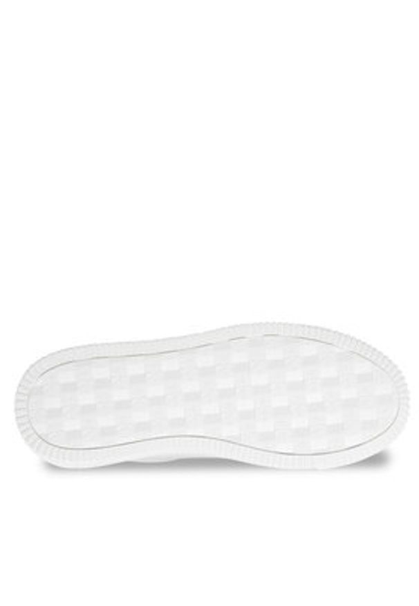 Calvin Klein Jeans Sneakersy Chunky Cupsole Monologo YM0YM00681 Biały. Kolor: biały. Materiał: skóra