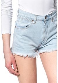 Wrangler - DAMSKIE SHORTY JEANSOWE WRANGLER FESTIVAL SHORT BLUE BALLAD W26FWPXA3. Materiał: jeans #8