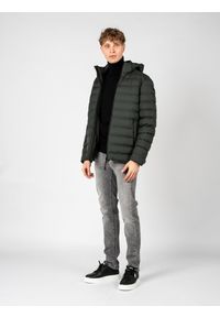 Geox Parka "Levico" | M2628S T2887 | Mężczyzna | Zielony. Okazja: na co dzień. Typ kołnierza: kaptur. Kolor: zielony. Materiał: poliester. Styl: casual