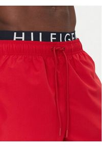 TOMMY HILFIGER - Tommy Hilfiger Szorty kąpielowe UM0UM03489 Czerwony Regular Fit. Kolor: czerwony. Materiał: syntetyk #3