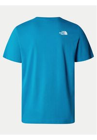 The North Face T-Shirt Easy NF0A87N5 Niebieski Regular Fit. Kolor: niebieski. Materiał: bawełna