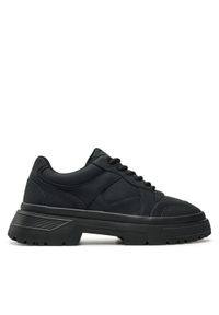 Guess Półbuty Palermo Low FMFPLO ELE13 Czarny. Kolor: czarny. Materiał: skóra