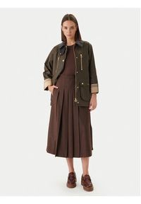 Barbour Kurtka przejściowa Argill Wax LWX1532BR51 Brązowy Regular Fit. Kolor: brązowy. Materiał: bawełna #4
