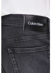 Calvin Klein szorty jeansowe męskie kolor czarny. Kolor: czarny. Materiał: jeans #3