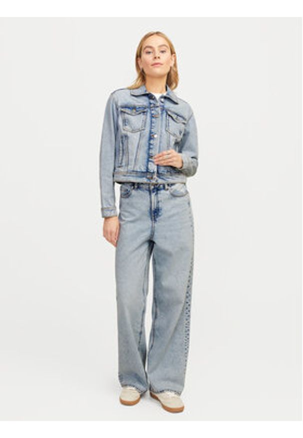 JJXX Kurtka jeansowa Alys 12269101 Niebieski Regular Fit. Kolor: niebieski. Materiał: bawełna