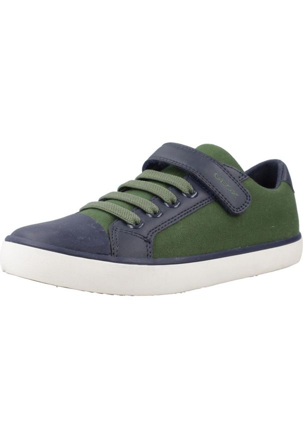 Tenisówki Geox Model J Gisli B B Kolor Zielony. Kolor: zielony. Materiał: tkanina. Sport: turystyka piesza