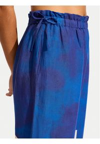 Seafolly Spodnie materiałowe 55456-PA Niebieski. Kolor: niebieski. Materiał: wiskoza