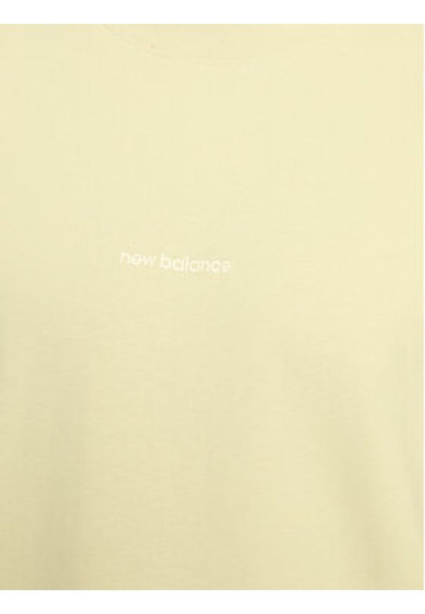 New Balance T-Shirt Athletics Linear T-Shirt MT33560 Brązowy Regular Fit. Kolor: żółty, brązowy. Materiał: bawełna