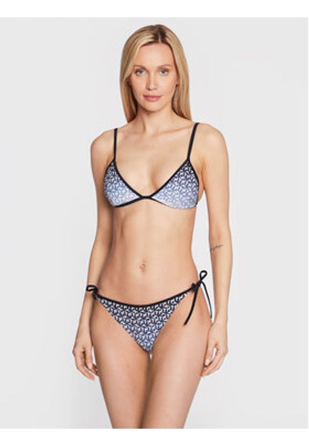 TOMMY HILFIGER - Tommy Hilfiger Góra od bikini UW0UW03054 Granatowy. Kolor: niebieski. Materiał: syntetyk