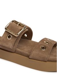 Inuikii Klapki Tilda Buckle 1004.003.0631 Beżowy. Kolor: beżowy. Materiał: zamsz, skóra #6