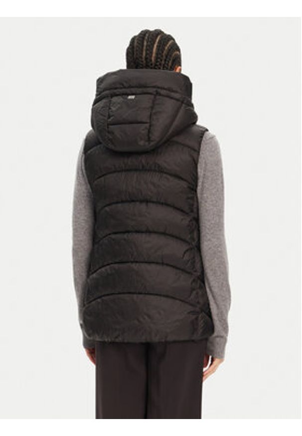 Geox Bezrękawnik Bleyze W5528C T3146 F9000 Czarny Regular Fit. Kolor: czarny. Materiał: syntetyk. Długość rękawa: bez rękawów