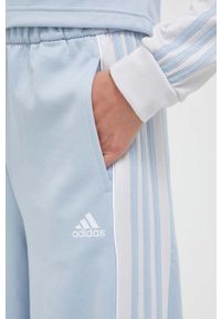 Adidas - adidas dres damski kolor niebieski. Kolor: niebieski. Materiał: dresówka #5