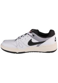 Nike - Buty sportowe Sneakersy męskie, Full Force Low. Kolor: biały. Materiał: materiał, skóra, syntetyk. Sport: turystyka piesza