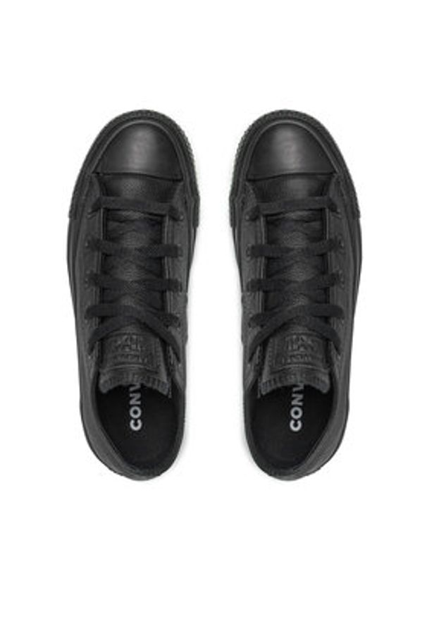 Converse Trampki Chuck Taylor All Star Mono Leather 135253C Czarny. Kolor: czarny. Materiał: skóra