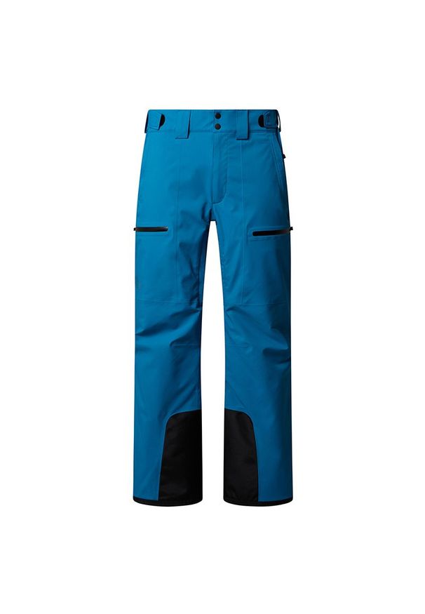 Spodnie męskie The North Face Chakal 0A87Y7BOM1 - niebieskie. Kolor: niebieski. Materiał: poliester, elastan, materiał. Sezon: zima. Sport: narciarstwo