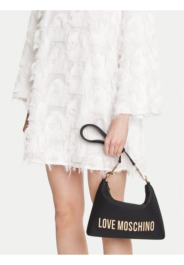 Love Moschino - LOVE MOSCHINO Torebka JC4025PP1NKD0000 Czarny. Kolor: czarny. Materiał: skórzane