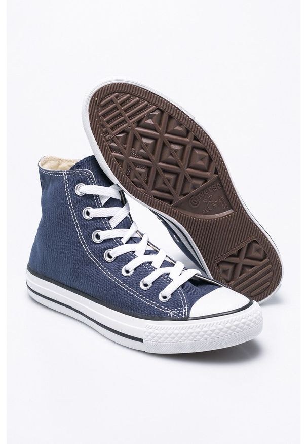 Converse - Trampki. Nosek buta: okrągły. Zapięcie: sznurówki. Kolor: niebieski. Materiał: guma