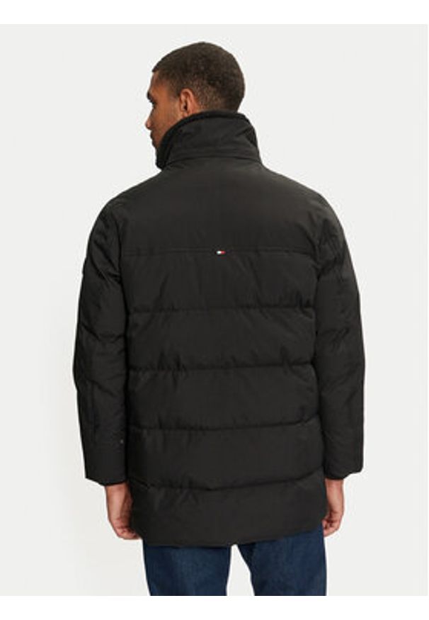 TOMMY HILFIGER - Tommy Hilfiger Kurtka zimowa Rockie MW0MW36593 Czarny Regular Fit. Kolor: czarny. Materiał: syntetyk. Sezon: zima