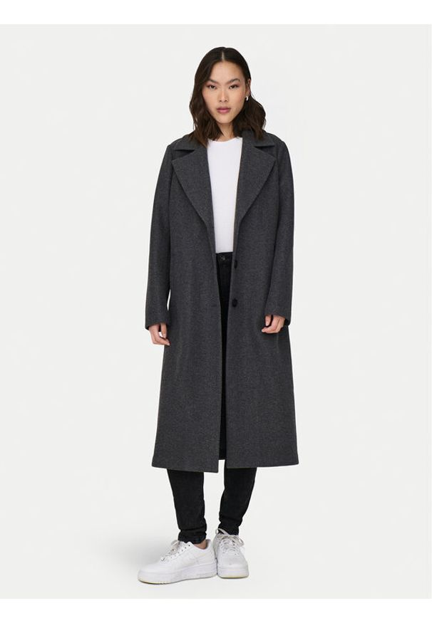 only - ONLY Płaszcz przejściowy Emma 15313657 Szary Regular Fit. Kolor: szary. Materiał: syntetyk