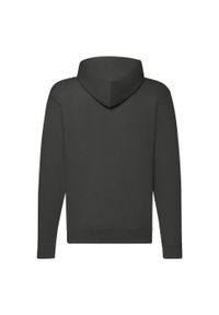 FRUIT OF THE LOOM - Klasyczna Kurtka Z Kapturem Dla Dorosłych Unisex. Typ kołnierza: kaptur. Kolor: szary