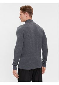 Calvin Klein Sweter K10K110421 Szary Regular Fit. Kolor: szary. Materiał: wełna #4