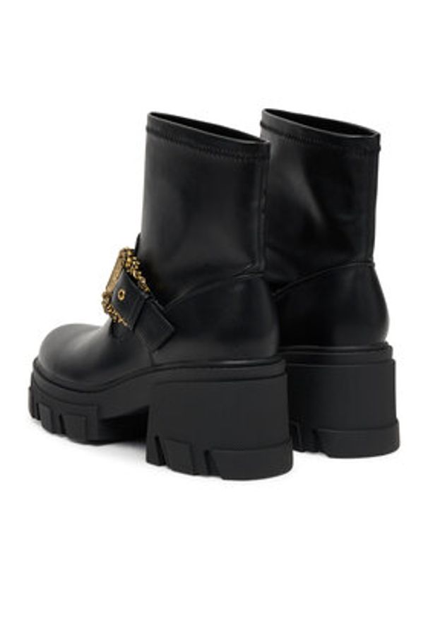 Versace Jeans Couture Botki 79VA3S80 Czarny. Kolor: czarny. Materiał: skóra