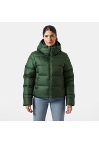 Damska kurtka z kapturem Helly Hansen Essence Down. Typ kołnierza: kaptur. Kolor: zielony, czarny, wielokolorowy. Materiał: puch #1
