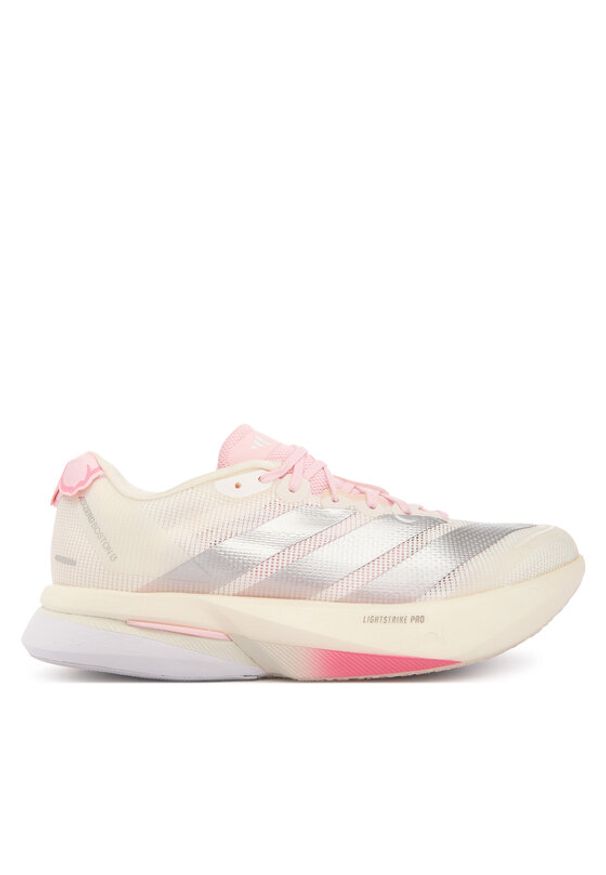 Adidas - adidas Buty do biegania adizero Boston 13 JQ9667 Écru. Kolor: kremowy. Materiał: materiał