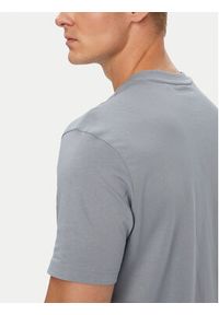 BOSS T-Shirt Structure Logo 50566883 Szary Regular Fit. Kolor: szary. Materiał: bawełna #4