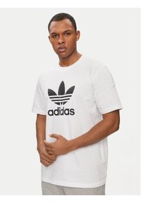 Adidas - adidas T-Shirt adicolor Trefoil IV5353 Biały Regular Fit. Kolor: biały. Materiał: bawełna #1
