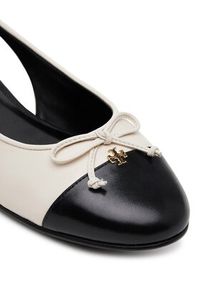 Tory Burch Baleriny 166592 Beżowy. Kolor: beżowy. Materiał: skóra #4