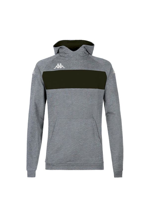 Bluza z kapturem dla dzieci Kappa Daccio. Typ kołnierza: kaptur. Kolor: wielokolorowy, szary, czarny. Materiał: materiał. Wzór: kolorowy. Sport: joga i pilates