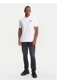 Karl Lagerfeld - KARL LAGERFELD Polo 745022 553231 Biały Regular Fit. Typ kołnierza: polo. Kolor: biały. Materiał: bawełna #3