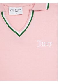Juicy Couture Polo JCWCT225355 Różowy Regular Fit. Typ kołnierza: polo. Kolor: różowy