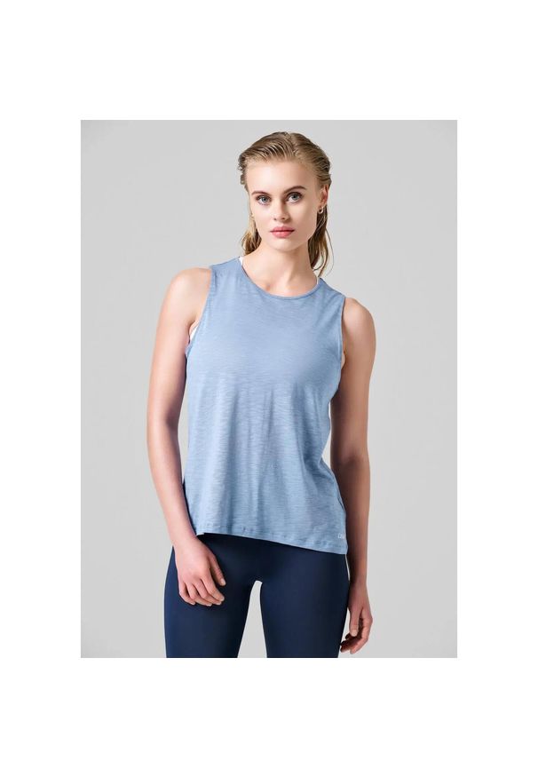 CASALL - Damska Koszulka Sportowa Casall Soft Tank Top Fitness Joga. Kolor: niebieski. Materiał: tkanina. Sport: fitness, joga i pilates