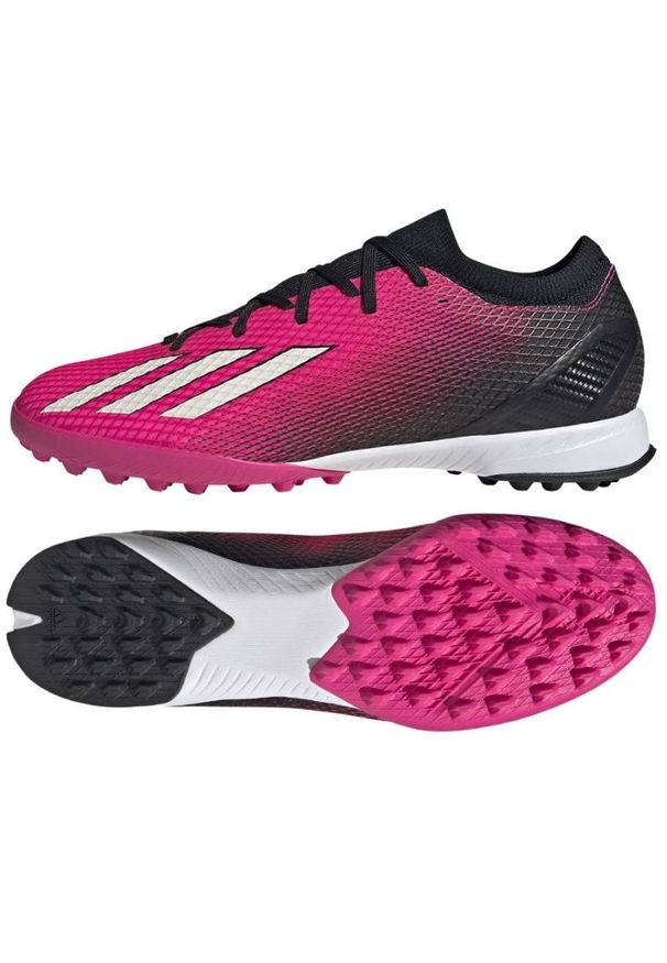Adidas - Buty adidas X Speedportal.3 Tf M GZ2470 różowe. Kolor: różowy. Materiał: materiał. Szerokość cholewki: normalna