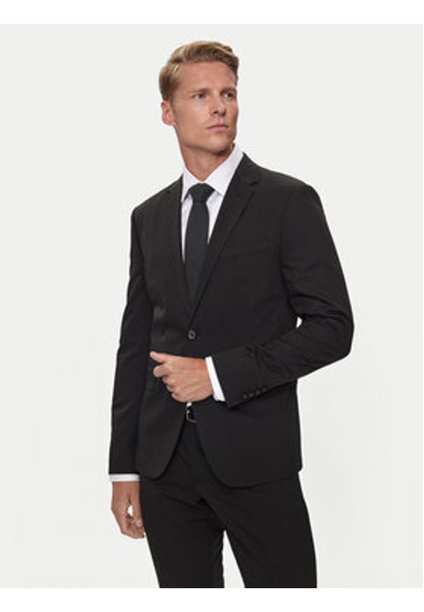 Lindbergh Garnitur 30-606900 Czarny Slim Fit. Kolor: czarny. Materiał: syntetyk