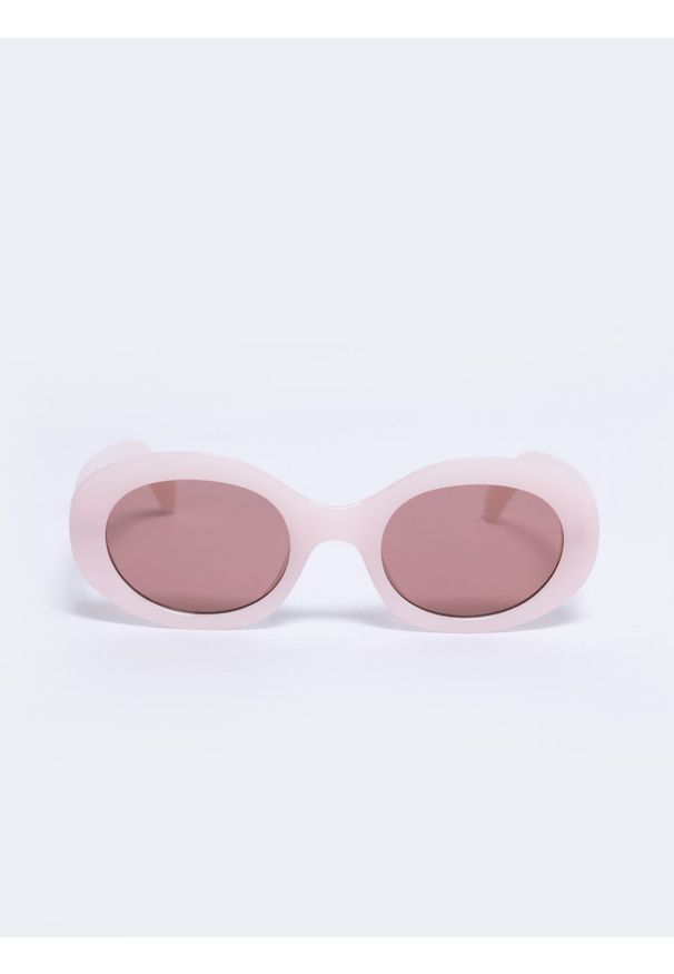 Big-Star - Okulary przeciwsłoneczne damskie różowe Kuni 600. Kolor: różowy. Wzór: kolorowy