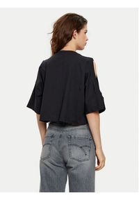 Hugo - HUGO T-Shirt Dewaja 50530453 Czarny Oversize. Kolor: czarny. Materiał: bawełna #3