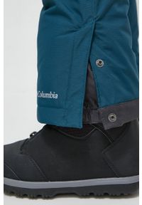 columbia - Columbia spodnie kolor zielony. Kolor: turkusowy. Materiał: puch. Technologia: Omni-Heat (Columbia). Sezon: zima. Sport: narciarstwo, snowboard #4