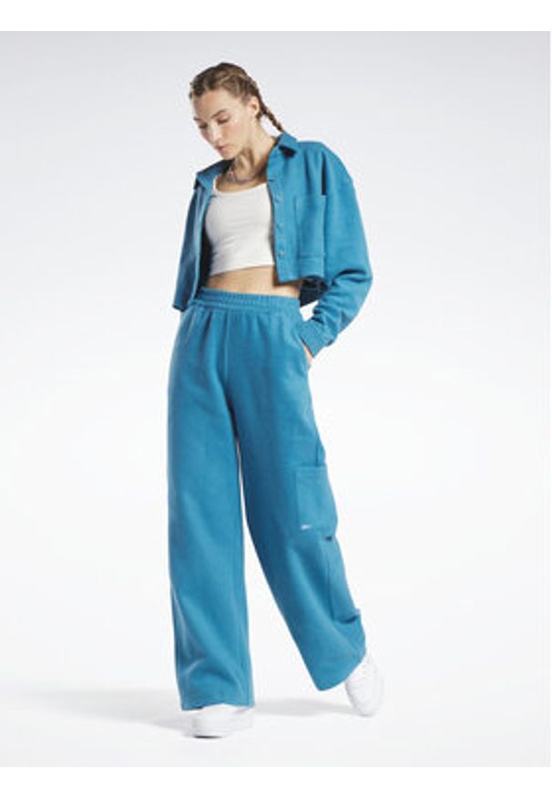 Reebok Bluza Reebok Classics Reverse Fleece Layer HS0389 Niebieski. Kolor: niebieski. Materiał: bawełna