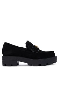 Guess Loafersy za Czarny. Kolor: czarny. Materiał: skóra, zamsz #1