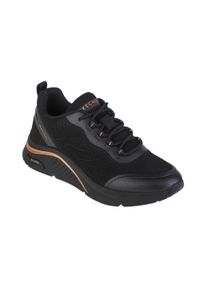 skechers - Buty sportowe Sneakersy damskie, Skechers Arch Fit S-Miles - Sonrisas. Kolor: czarny. Sport: turystyka piesza